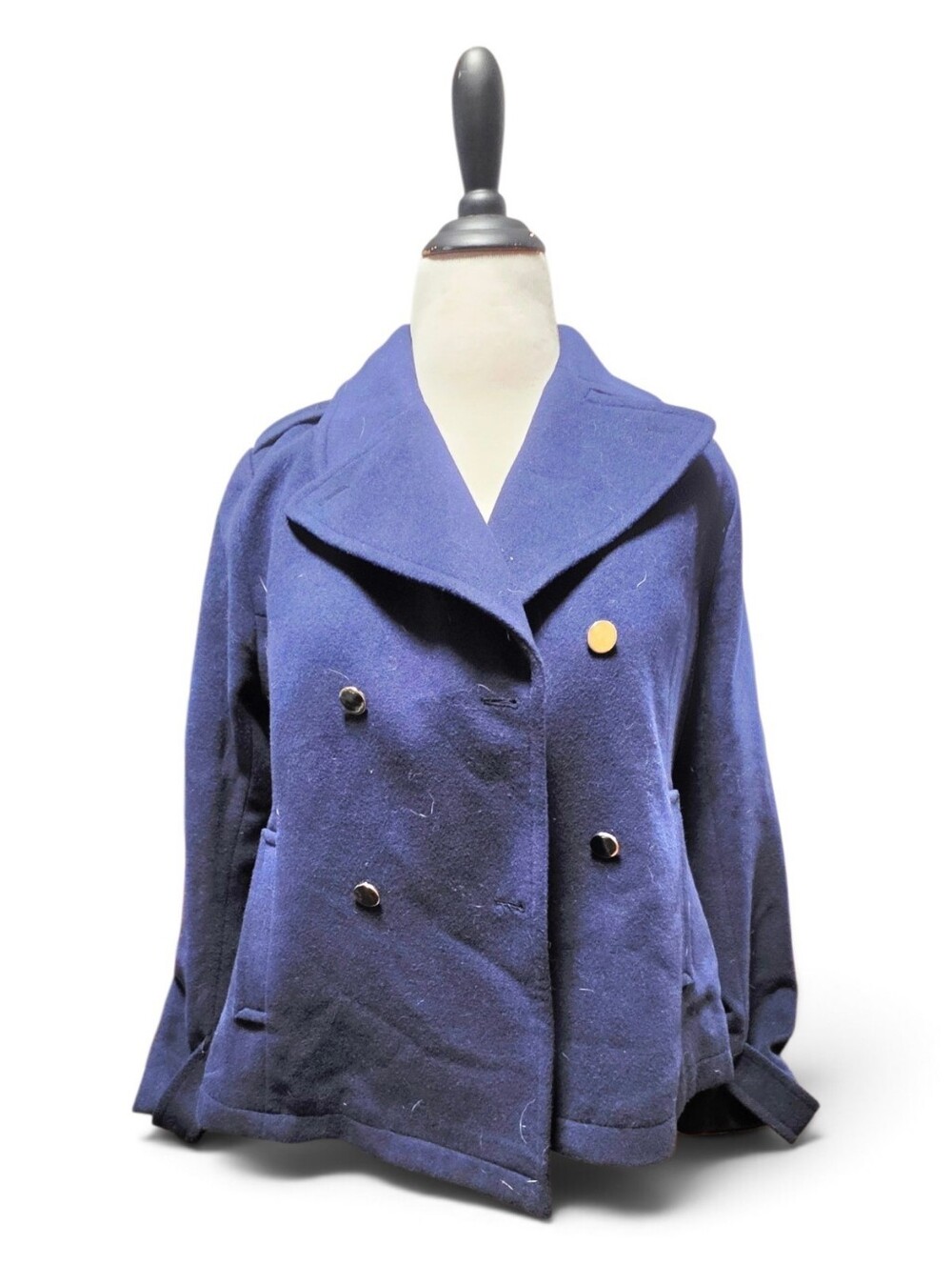 Crown & Ivy - Navy Peacoat- Size L